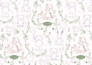 hand draw toile de jouy seamless pattern design for kids
